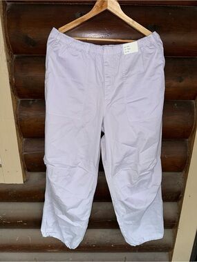 Abercrombie & Fitch Purple mid rise baggy pants
